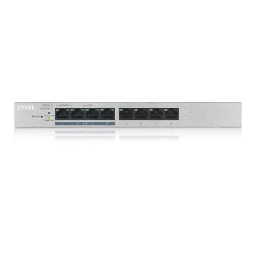 Zyxel GS1200-8HP v2 Gestionado Gigabit Ethernet (10/100/1000) EnergÃ­a sobre Ethernet (PoE) Gris - 1347590