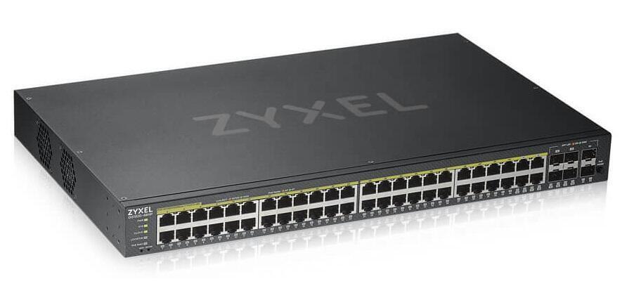 Zyxel GS1920-48HPV2 Gestionado Gigabit Ethernet (10/100/1000) EnergÃ­a sobre Ethernet (PoE) Negro - 1347607