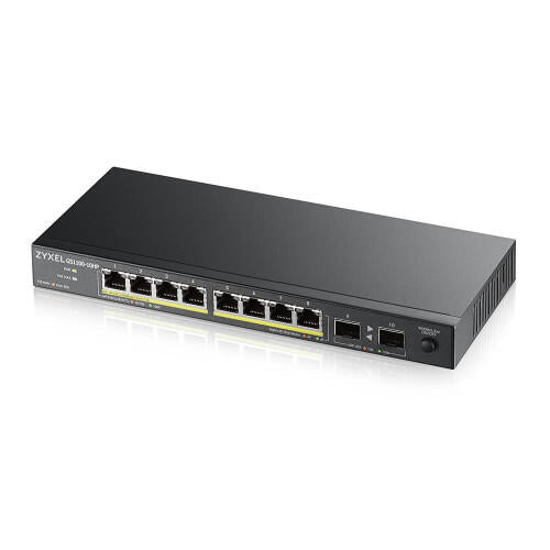 Zyxel GS1100-10HP v2 No administrado Gigabit Ethernet (10/100/1000) EnergÃ­a sobre Ethernet (PoE) Negro - 1353960