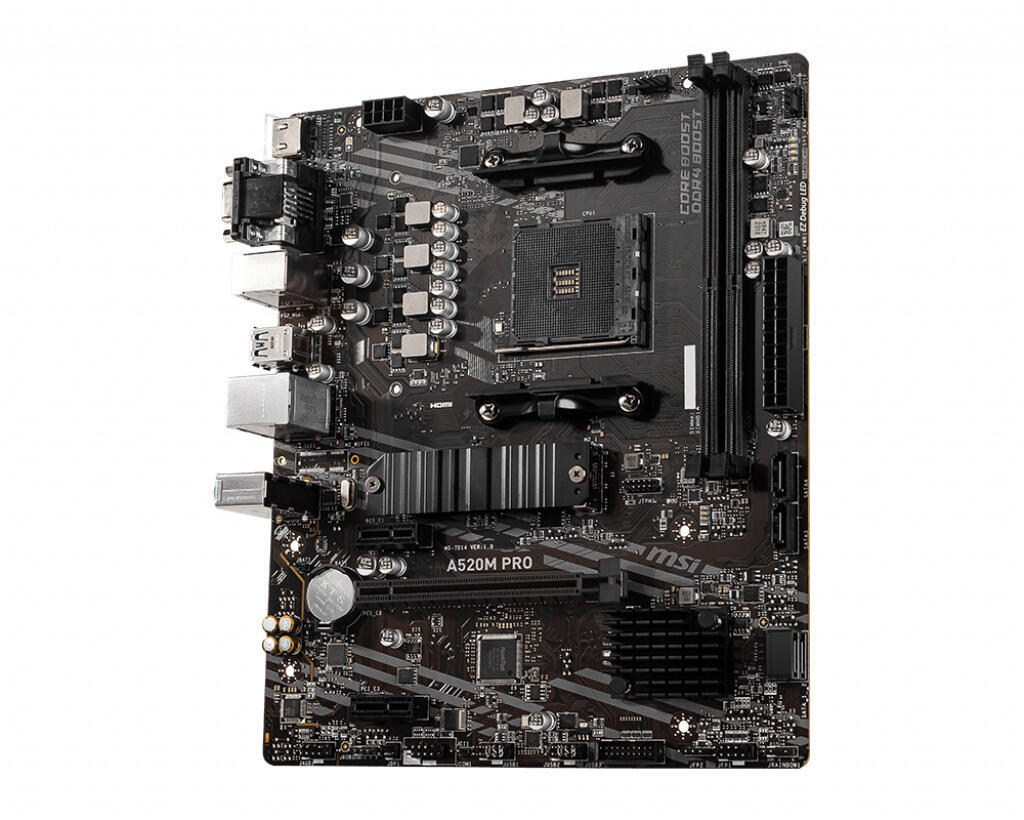 Motherboard MSI | A520M PRO | m-ATX | DDR4 | Slot M.2