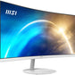 Monitor MSI PRO MP341CQW Curve VA 34" UWQHD 100Hz 1ms(MPRT) FreeSync 300nits, White