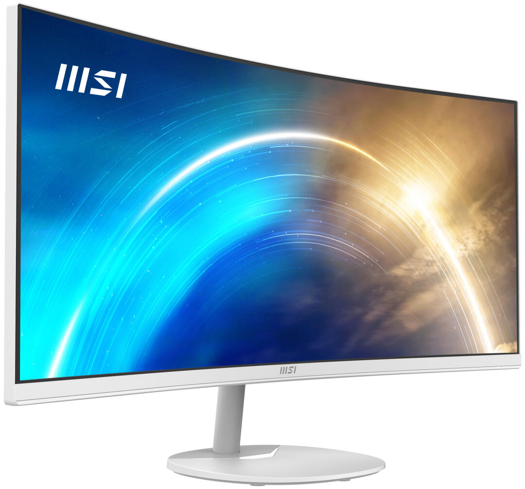 Monitor MSI PRO MP341CQW Curve VA 34" UWQHD 100Hz 1ms(MPRT) FreeSync 300nits, White