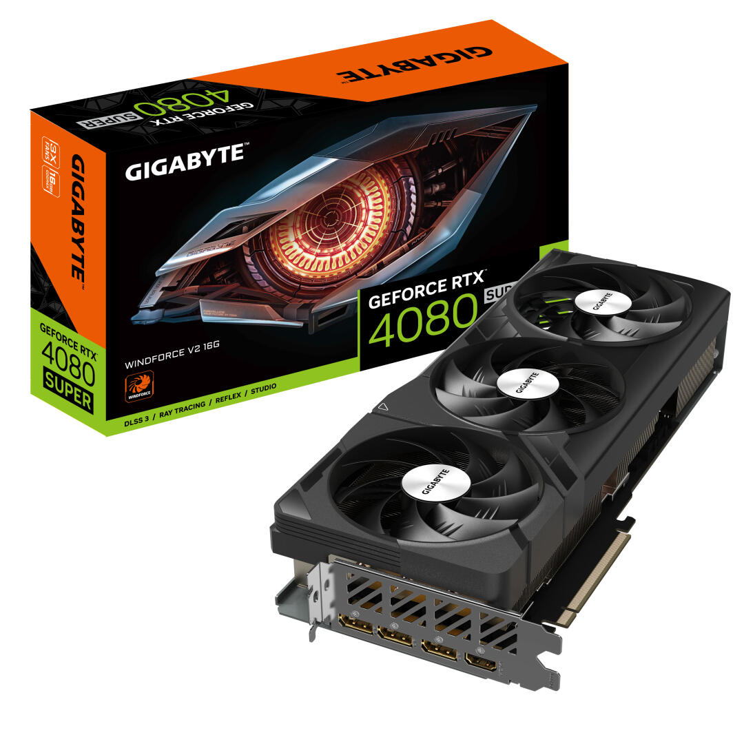 GrÃ¡fica Gigabyte GeForceÂ® RTX 4080 SUPER WindForce V2 OC 16