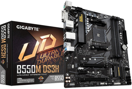 Motherboard | Gigabyte | B550M DS3H | mATX | 8-SATA | 4xDDR4