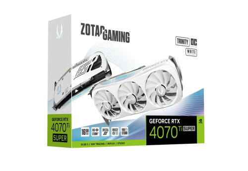 GrÃ¡fica ZOTAC GeForceÂ® RTX 4070 Ti SUPER Trinity OC White 1