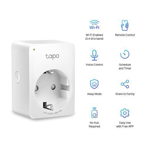 Tomada Inteligente | TP-Link | Tapo P100 | Wi-Fi 2.4G | Alexa