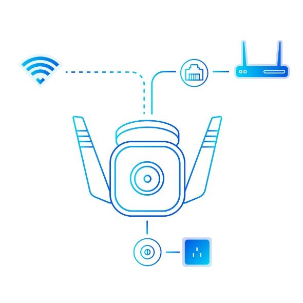 Câmara de Segurança Exterior | TP-LINK | TC65 | Wi-Fi | IP66