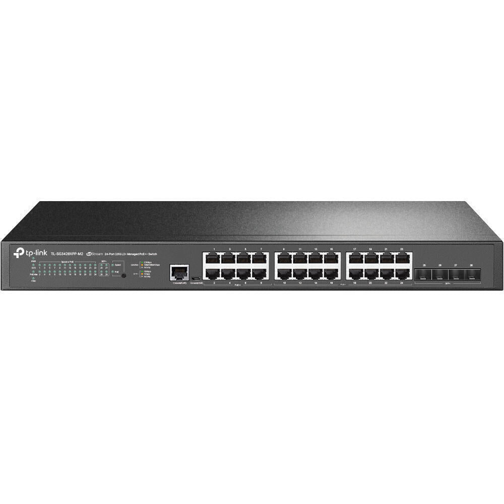 TP-LINK JETSTREAM 24-PORT 2.5GBASE-T AND 4-PORT 10GE SFP+ L2 MAN