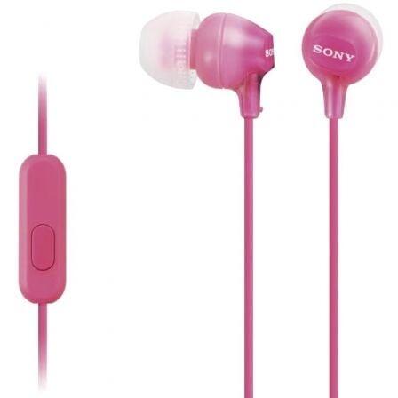 MDR-EX15APPI - Auscultadores de tipo auricular leves, com diafragma de 9 mm, 8-22 000 Hz, auriculares em silicone