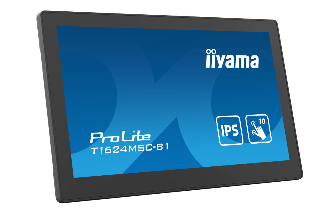 iiyama T1624MSC-B1 pantalla de seÃ±alizaciÃ³n Panel plano interactivo 39,6 cm (15.6") IPS 450 cd / mÂ² Full HD Negro Pantalla tÃ¡ctil 24/7 - 1362013