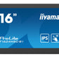 iiyama T1624MSC-B1 pantalla de seÃ±alizaciÃ³n Panel plano interactivo 39,6 cm (15.6") IPS 450 cd / mÂ² Full HD Negro Pantalla tÃ¡ctil 24/7 - 1362013