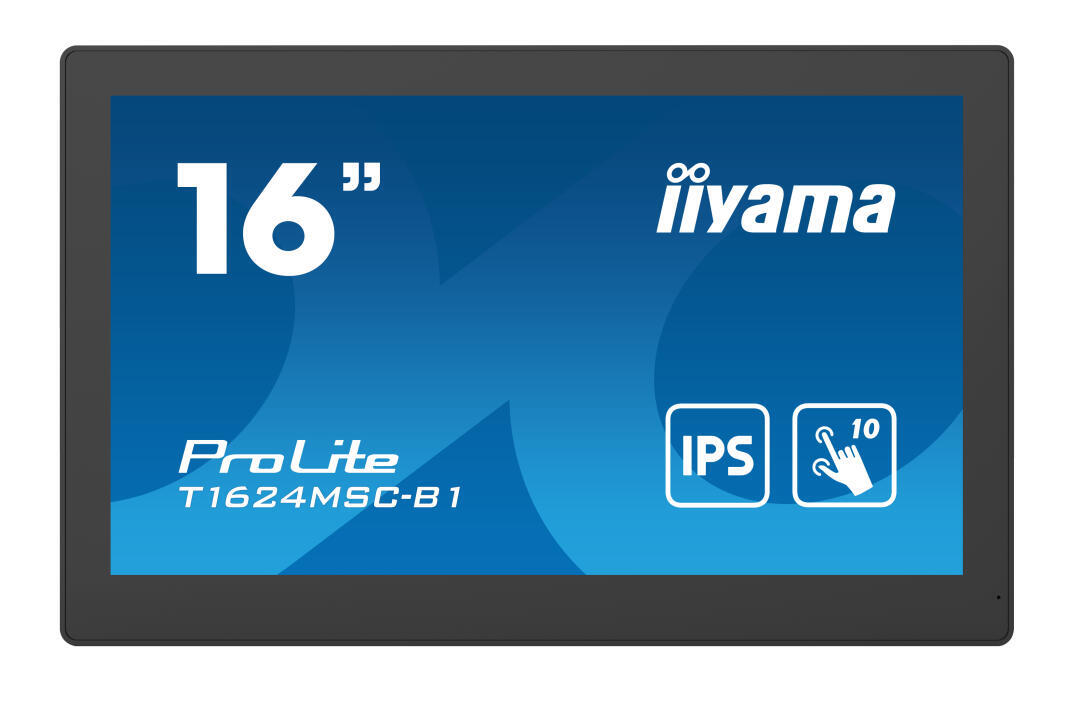 iiyama T1624MSC-B1 pantalla de seÃ±alizaciÃ³n Panel plano interactivo 39,6 cm (15.6") IPS 450 cd / mÂ² Full HD Negro Pantalla tÃ¡ctil 24/7 - 1362013