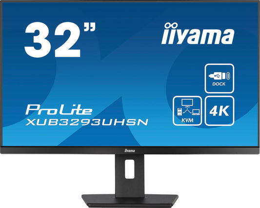 Monitor LED | iiyama | ProLite XUB3293UHSN-B5 | 32" | 4K | IPS | Preto