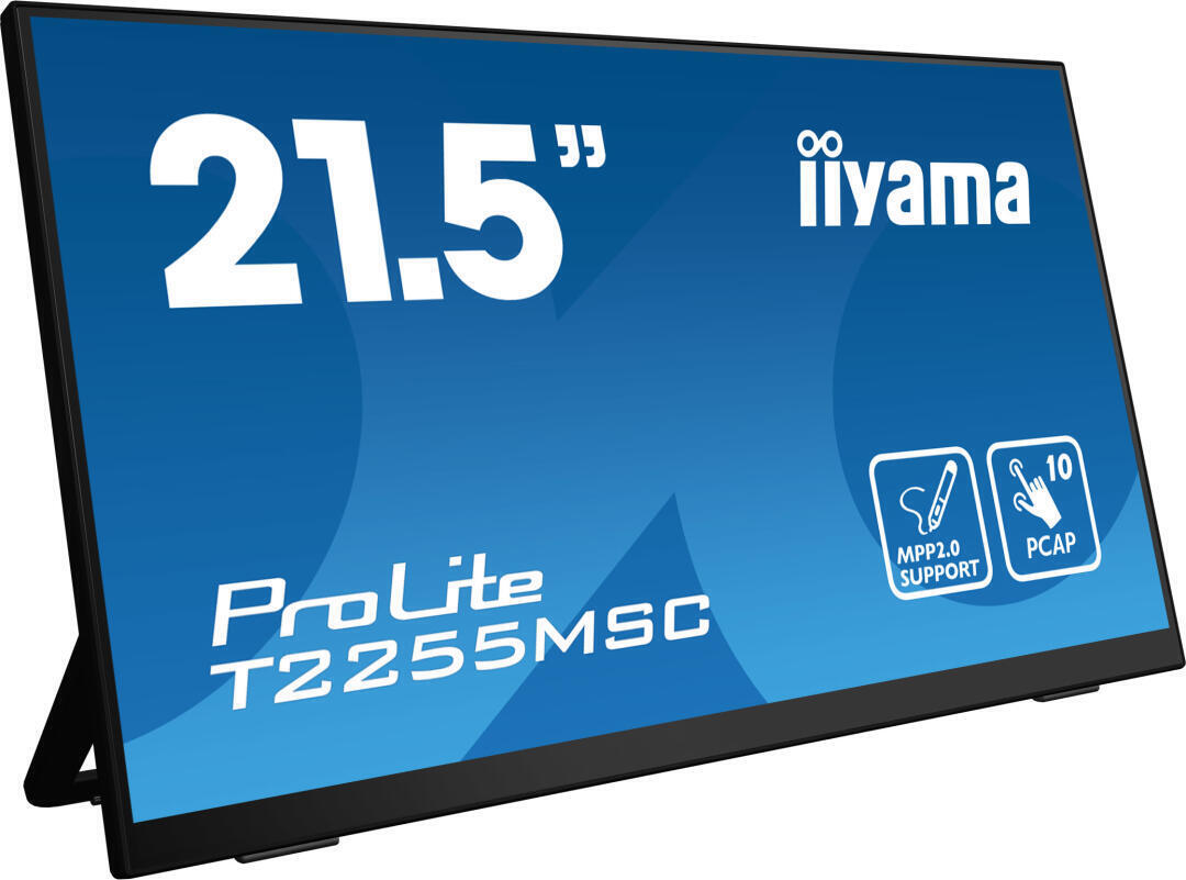 MONITOT IIYAMA 22" TACTIL CAPACITIVO, T2255MSC-B1, IPS, 60HZ, 5 MS, HDMI, USB, DISPLAYPORT, ALT, VESA 100 x 100 - T2255MSC-B1