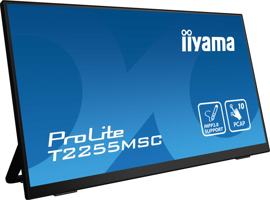 MONITOT IIYAMA 22" TACTIL CAPACITIVO, T2255MSC-B1, IPS, 60HZ, 5 MS, HDMI, USB, DISPLAYPORT, ALT, VESA 100 x 100 - T2255MSC-B1