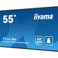 iiyama ProLite Pantalla plana para seÃ±alizaciÃ³n digital 138,7 cm (54.6") LCD Wifi 500 cd / mÂ² 4K Ultra HD Negro Procesador incorporado Android 11 24/7 - 1376649