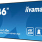 iiyama ProLite Pantalla plana para seÃ±alizaciÃ³n digital 2,17 m (85.6") LCD Wifi 500 cd / mÂ² 4K Ultra HD Negro Procesador incorporado Android 11 24/7 - 1382717