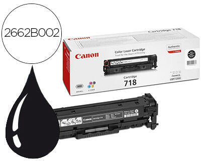 Toner Cartridge | Canon | 718BK | Preto | para LBP7200Cdn | 2662B002AA