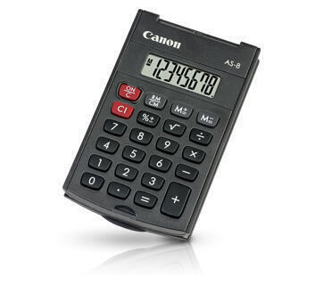 Calculadora | Canon | AS-8 HB EMEA | 8 Dígitos | Preto