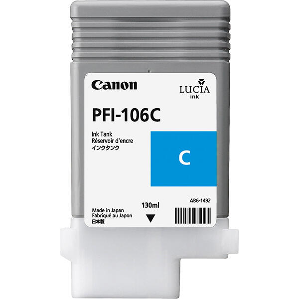 Tinteiro Canon | PFI-106 | Azul | 330ml | para Impressoras IPF 6300