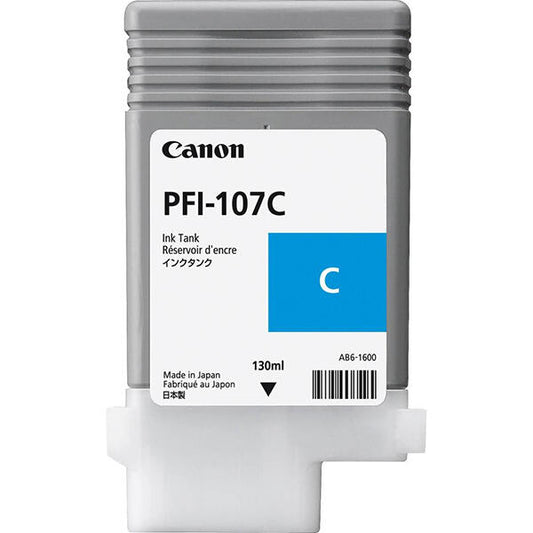 Tinteiro Canon PFI-107 | Azul | 6706B001 | Para Impressoras IPF670/680