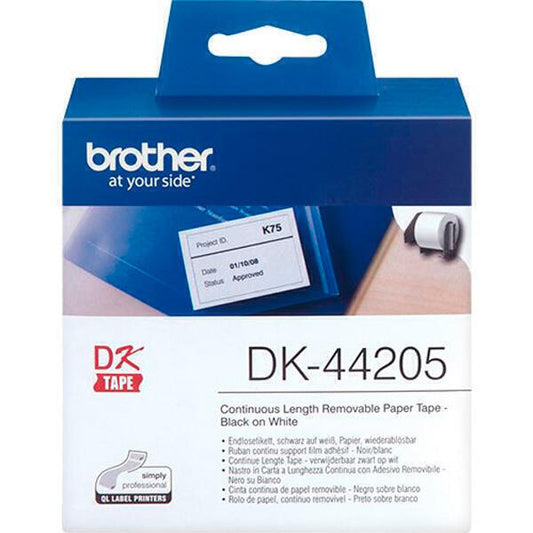 Fita Etiqueta | Brother | DK44205 | Branca Removível 62mm