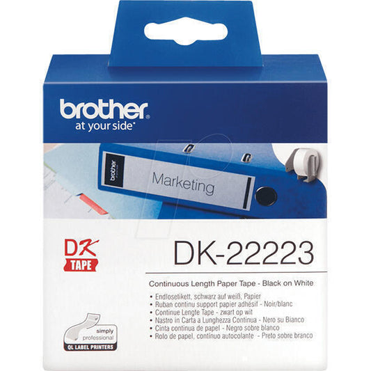 BROTHER ROLO PAPEL CONTINUO DK22223 50MM BRANCO AUTOCOL