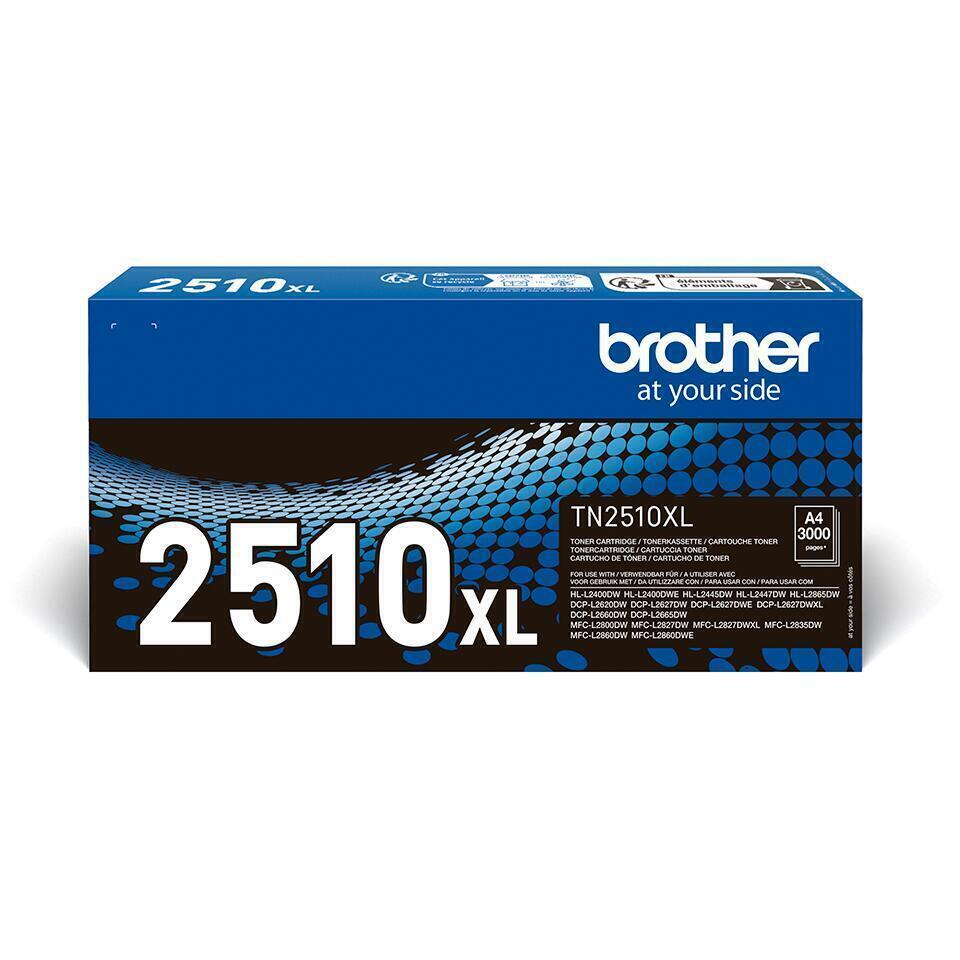 Toner Preto Brother TN2510XL | Alto Rendimento