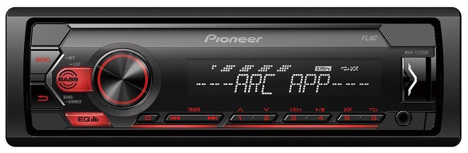 PIONEER AUTO RADIO RDS USB ENTRADA AUX ILUM VERMELHA - MVHS120UB