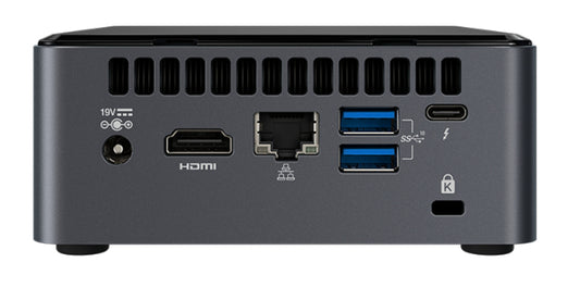 IntelÂ® NUC Kit, NUC10i7FNHN - Intel Core i7-10710U (12M Cache, up to 4.70 GHz), no codec, admite 2.5" e SSD M.2, DDR4-2666 1.2V SO-DIMM - Sem cabo de Power