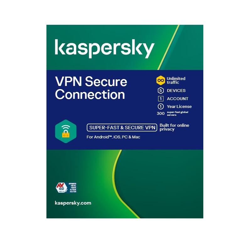 Software VPN | Kaspersky | 3 Dispositivos | CD | PT