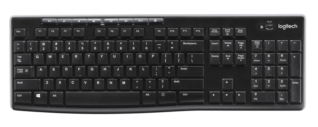 Logitech Wireless Keyboard K270 - Teclado - sem fios - 2.4 GHz - Alemão