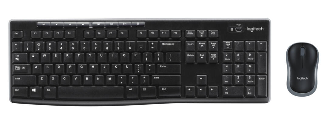 Logitech MK270 Wireless Combo - Conjunto de teclado e rato - sem fios - 2.4 GHz - Francês