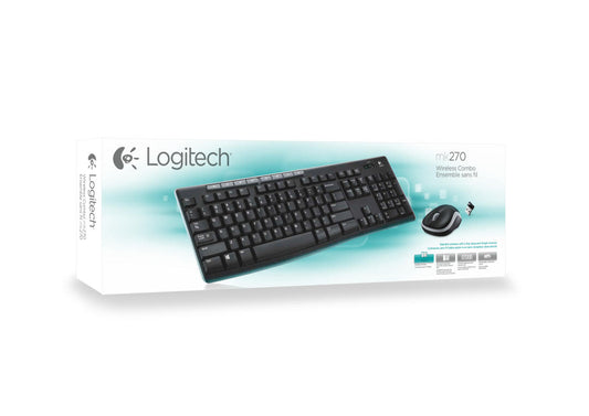 Teclado e Rato Sem Fios | Logitech | MK270 | 2.4 GHz | Alemão