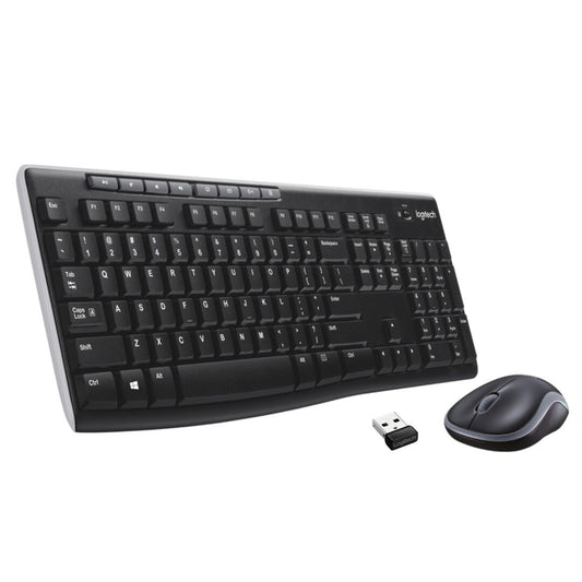 Logitech MK270 Wireless Combo - Conjunto de teclado e rato - sem fios - 2.4 GHz - Suíço