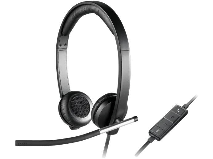 AURICULARES | Logitech | H650e | Preto | Microfone com Fio