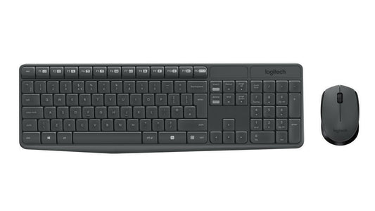 Teclado e Rato Sem Fios | Logitech | MK235 | Cinzento