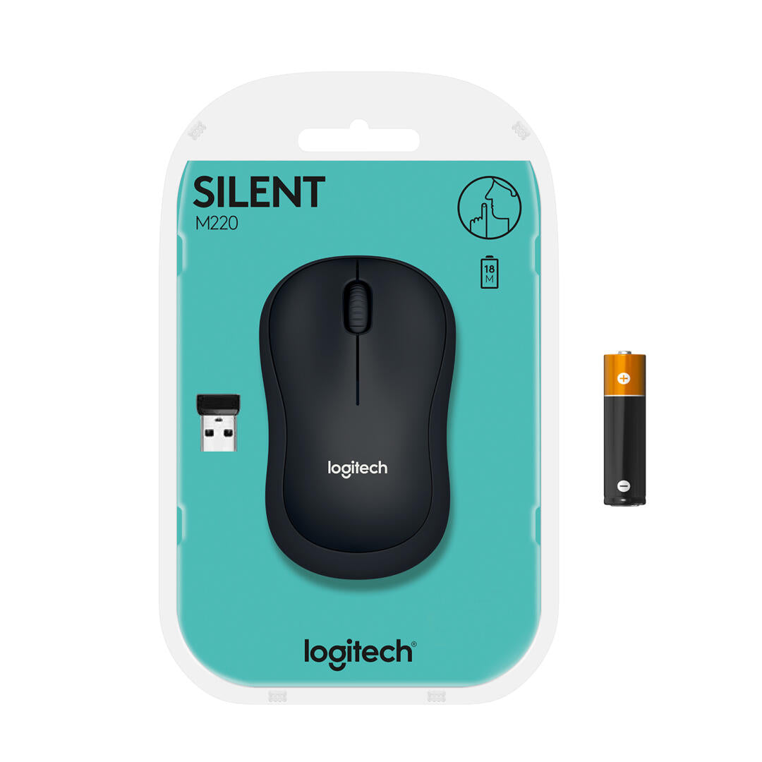 Rato | Logitech | M220 Silent | Sem Fio | Preto