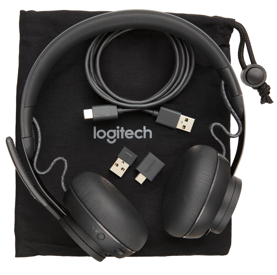 Auscultadores Sem Fios | Logitech | Zone Wireless | Preto | Micro