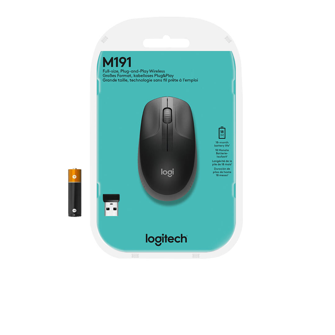 Rato Sem Fios | Logitech | M190 | 910-005905 | Cinzento