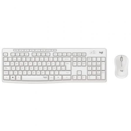 Teclado e Rato Sem Fios | Logitech | MK295 Silent | 2.4 GHz | Branco