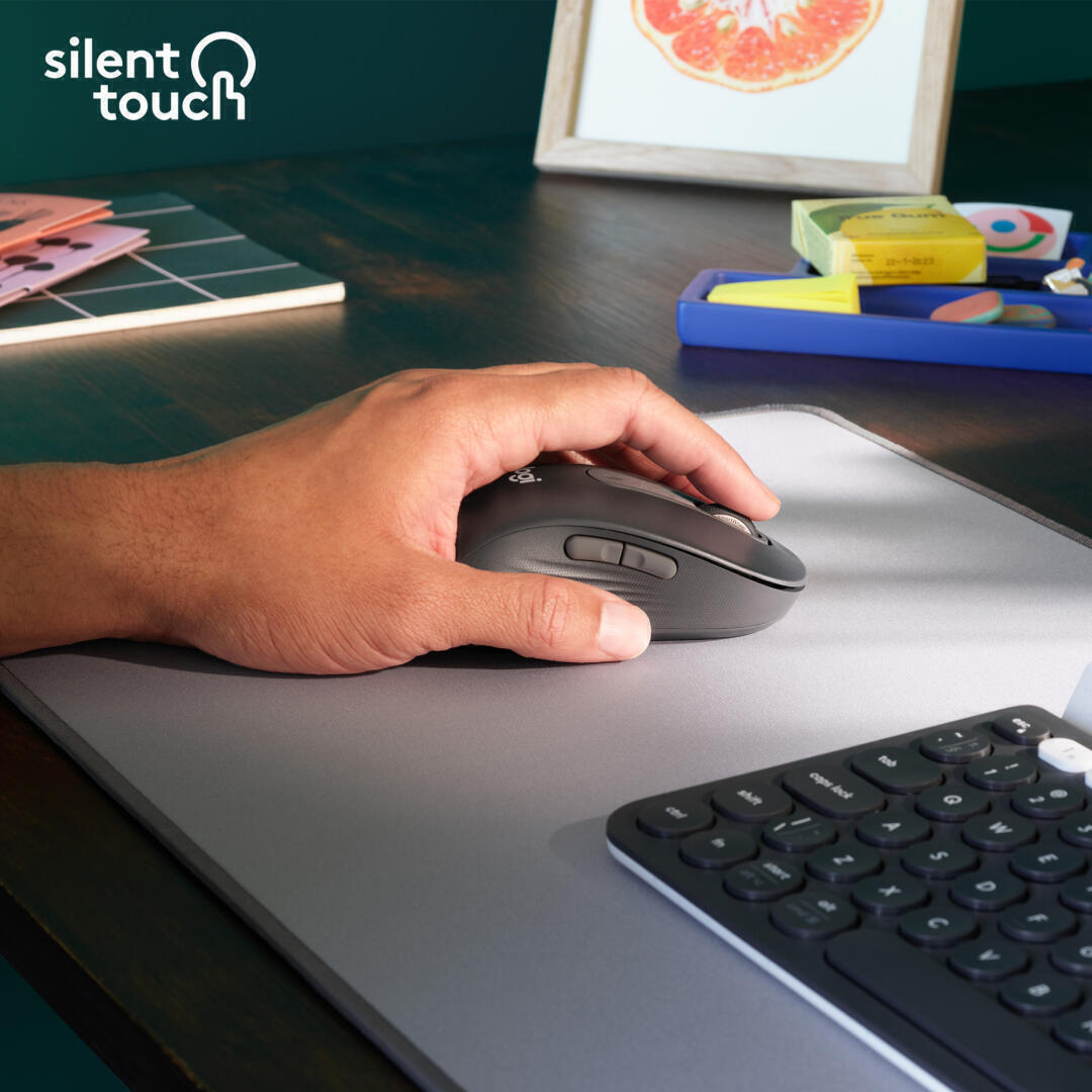 LOGITECH RATON M650 IZQUIERDO TALLA L WIRELESS - GRAFITO