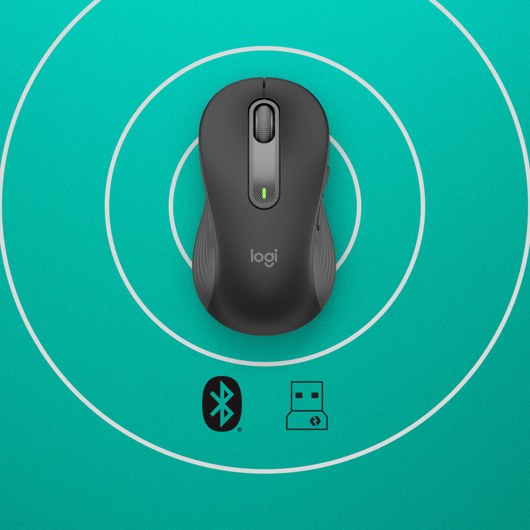 LOGITECH RATON M650 IZQUIERDO TALLA L WIRELESS - GRAFITO