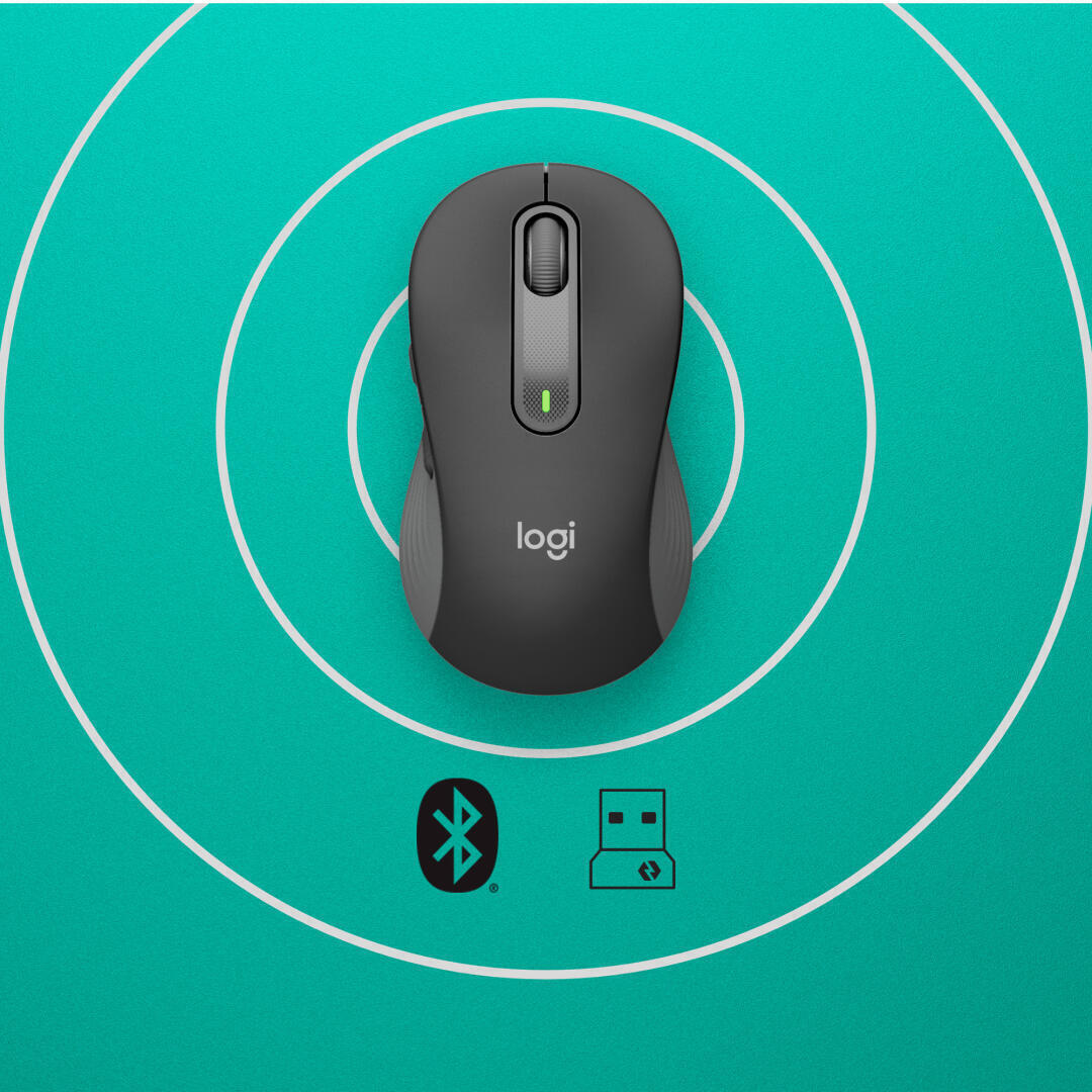 LOGITECH RATON M650 DERECHO TALLA M WIRELESS - GRAFITO