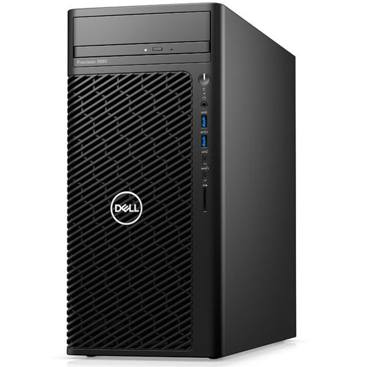 Dell Precision 3660 Tower - MT - 1 x Core i7 12700 / 2.1 GHz - vPro - RAM 16 GB - SSD 512 GB - NVMe, Class 40 - Gravador DVD - UHD Graphics 770 - GigE - Win 10 Pro 64-bit (inclui Licença Windows 11 Pr