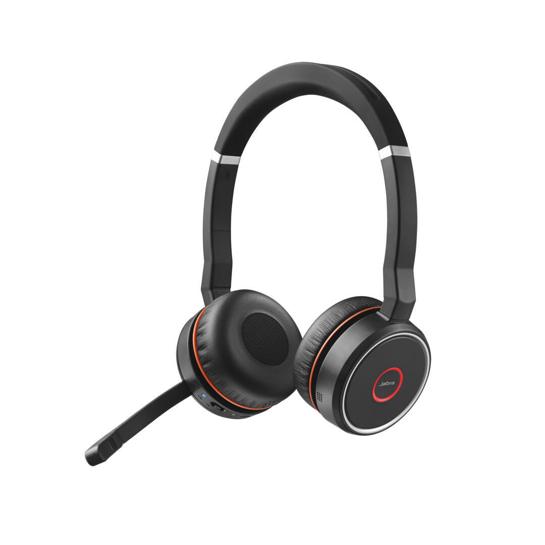 Jabra Evolve 75 SE UC Stereo - Auscultadores - no ouvido - bluetooth - sem fios - cancelamento de ruído activo - USB - Certificação Zoom - para LINK 380a MS