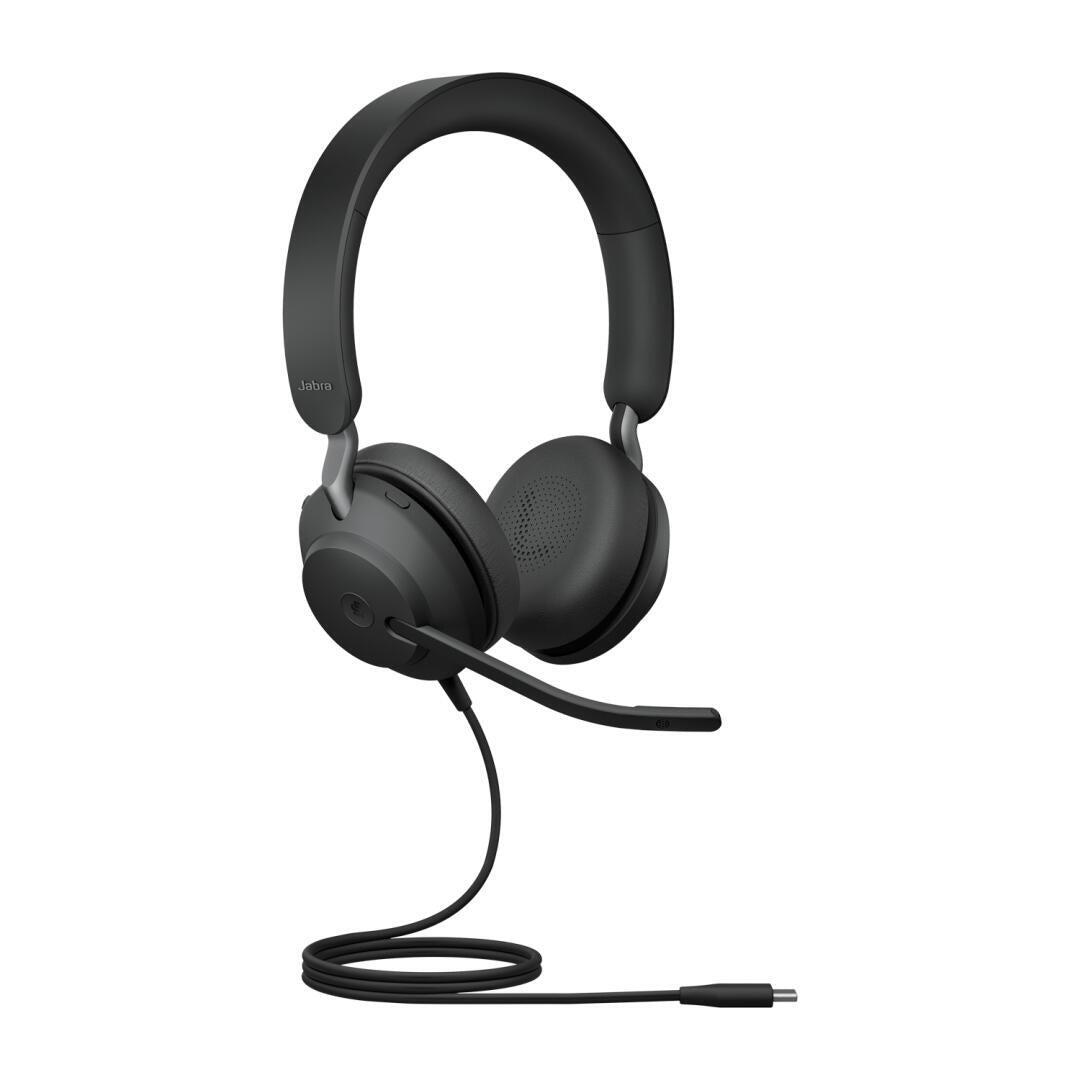 Jabra Evolve2 40 SE MS Stereo - Auscultadores - no ouvido - com cabo - USB-C - isolamento de ruído - Certificado para Microsoft Teams