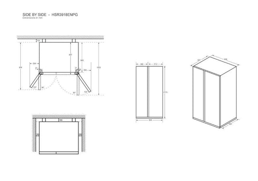 Frigorífico Side by Side | Haier | HSR3918ENPG | 620L | Inox