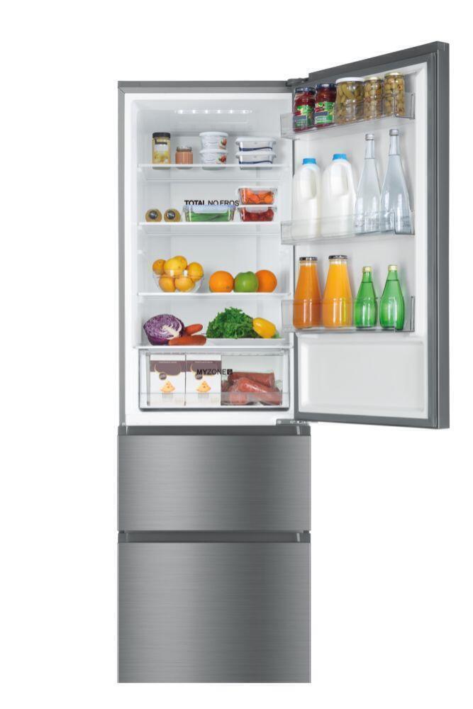 Frigorífico Combinado | Haier | HTR3619ENMN | 3D, 60cm, Inox