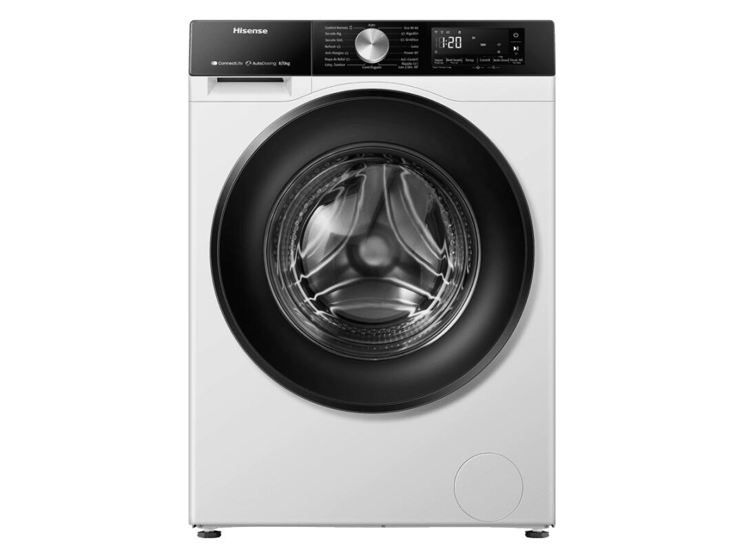 Máquina de Lavar e Secar | Hisense | WD3S8045BW3 | 8kg/5kg | A+